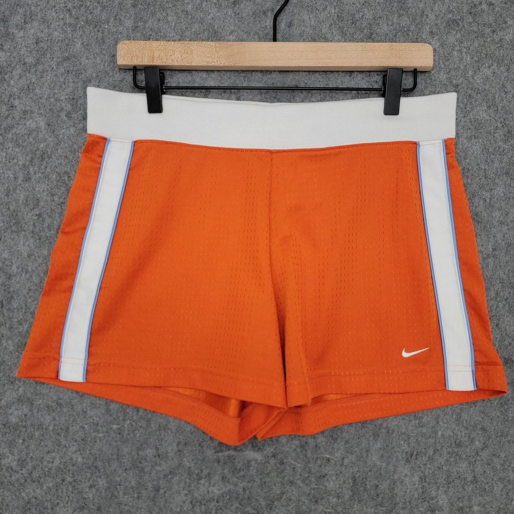 Nike Orange Athletic Shorts with White Trim
